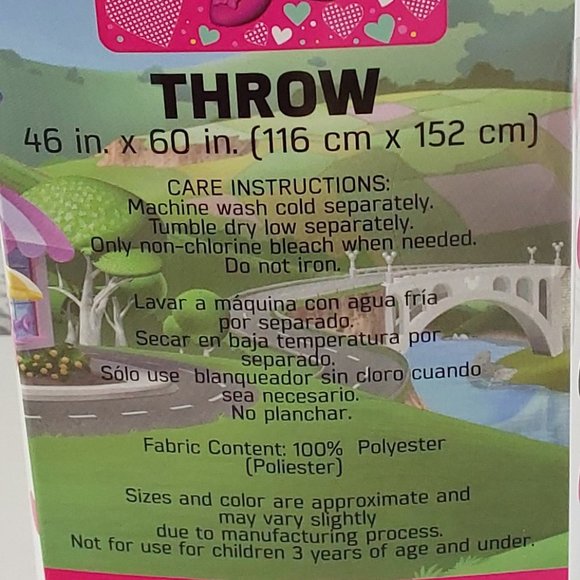 'MINNIE MOUSE' PLUSH THROW BLANKET "DISNEY" - Picture 8 of 16